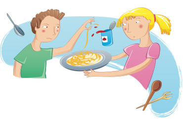 Stile illustrazione scolastica