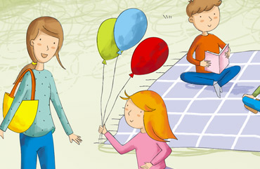 Stile illustrazione scolastica