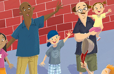 Stile illustrazione scolastica