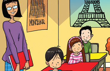 Stile illustrazione scolastica