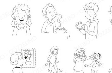 Stile illustrazione scolastica