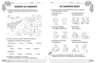 Stile illustrazione scolastica